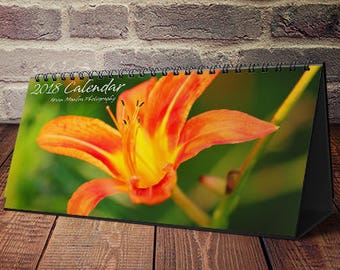 Best Seller, Desktop Calendar, Desk Calendar, Small Desk Calendar, 2018 Desk Calendar, 2019 Calendar, Monthly Calendar, Floral Calendar