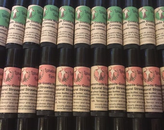 Natural Goat's Milk & Shea Butter Lip Balms