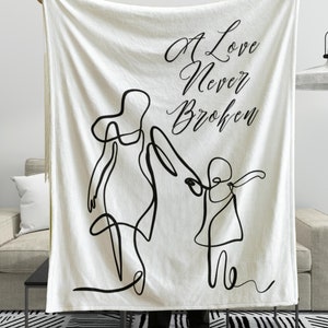 Regalo de manta para madre e hija, para mamá de parte de su hija, regalo de madre para su hija, manta súper suave, regalo de Navidad, cita sentimental