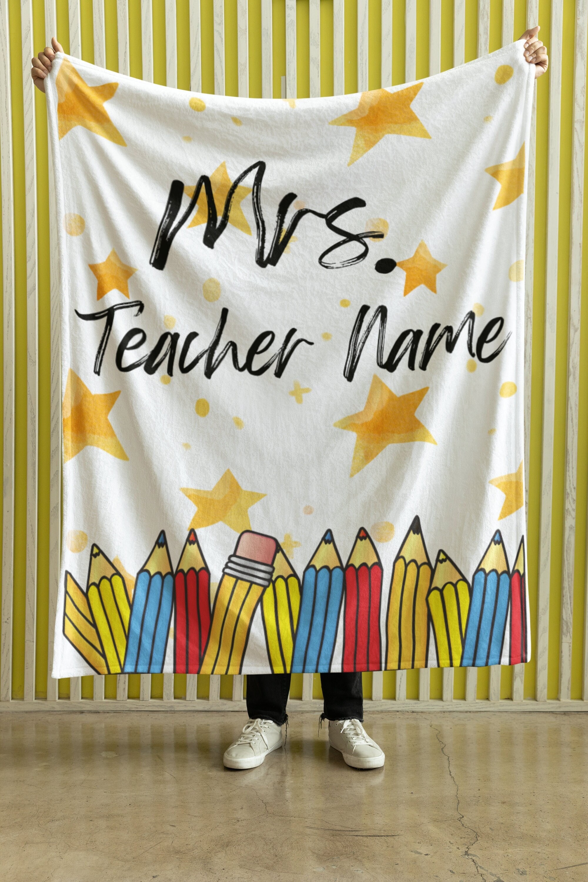 Teacher Thank You Gift, Personalized Blanket, Custom Name Soft Throw, Gift For Graduation from Students, Thank You Gift from Class of 2024