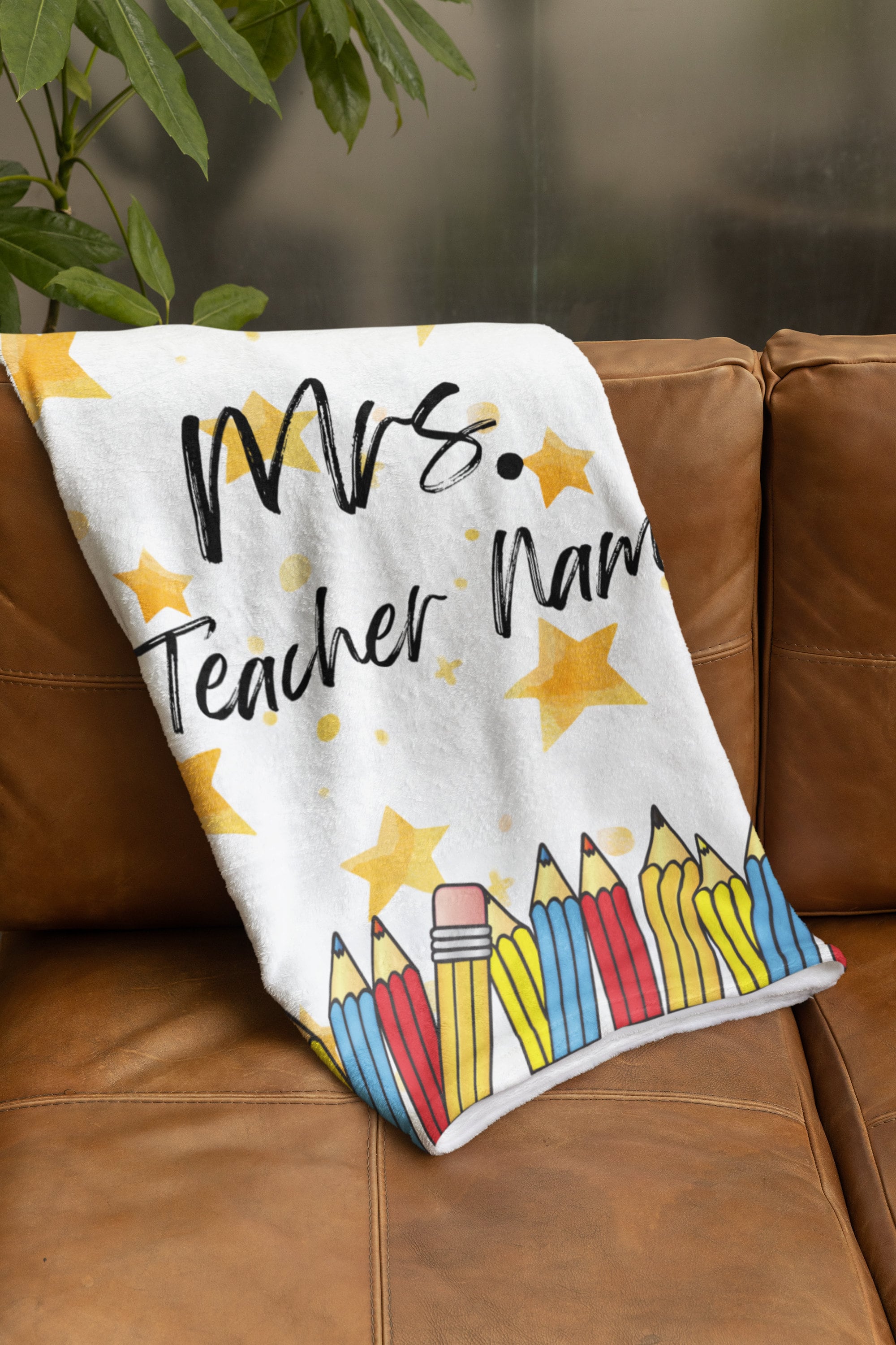 Teacher Thank You Gift, Personalized Blanket, Custom Name Soft Throw, Gift For Graduation from Students, Thank You Gift from Class of 2024