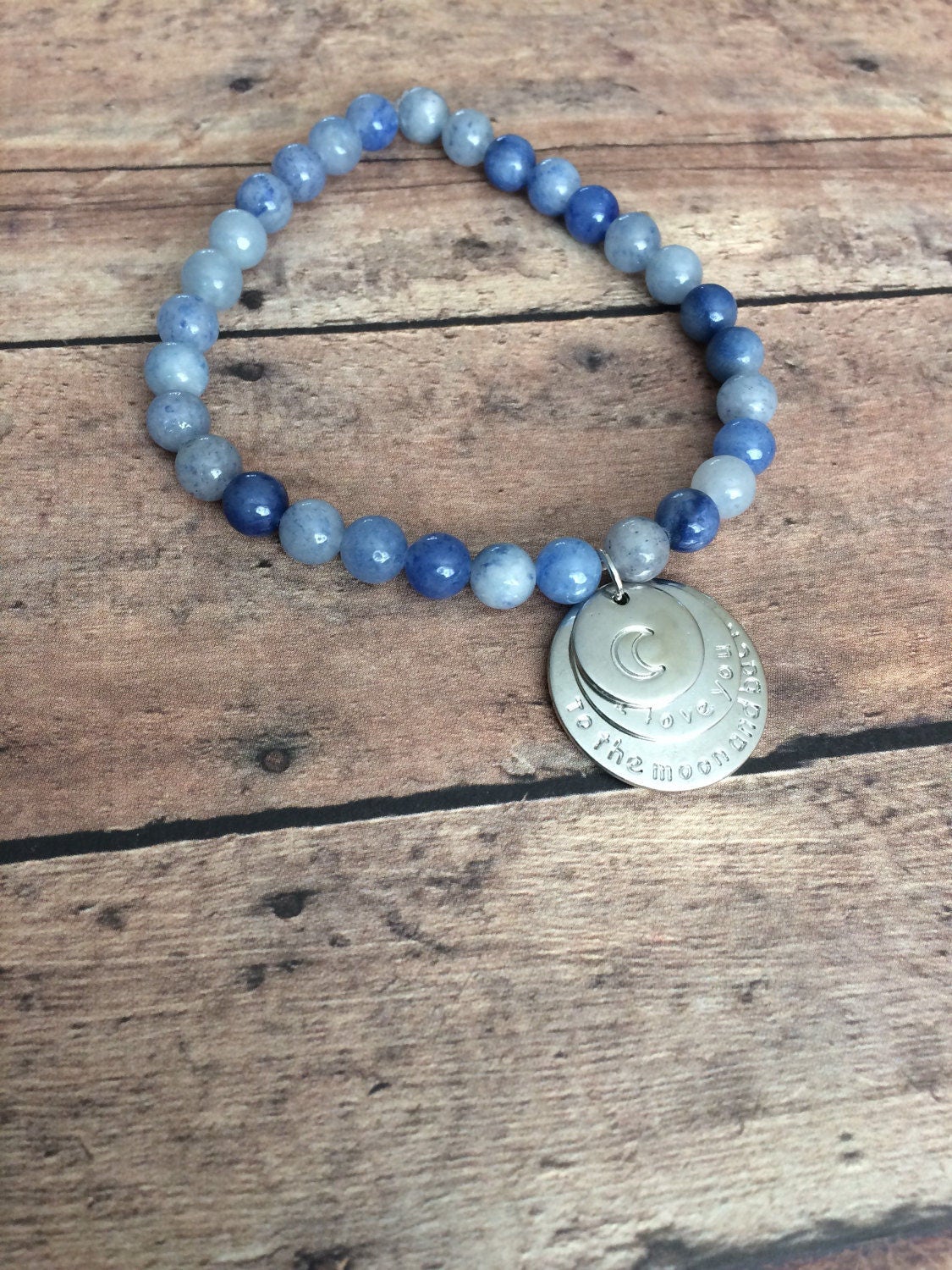 I LoveYou to the Moon and Back bracelet Love You to the Moon | Etsy