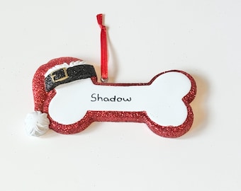 Personalised Dog Christmas Tree Decoration - Ceramic Dog Christmas Gift