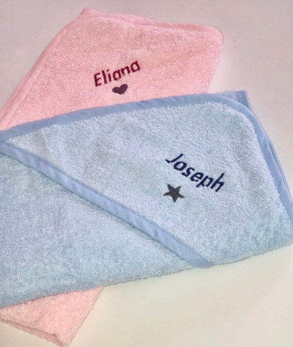 personalised baby hooded towel