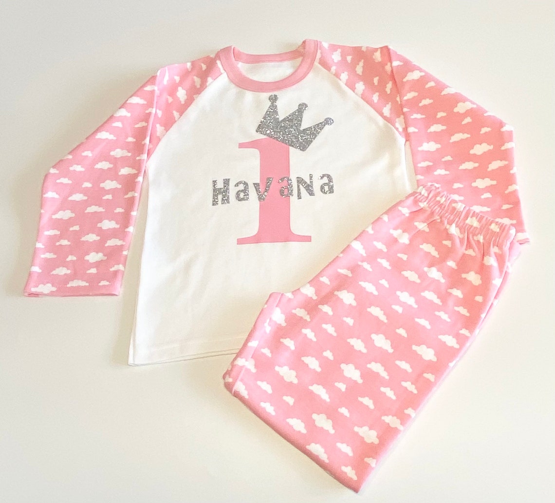 Personalised children's birthday Pyjamas Etsy