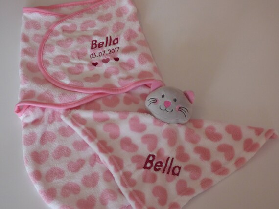 personalised baby swaddle wrap