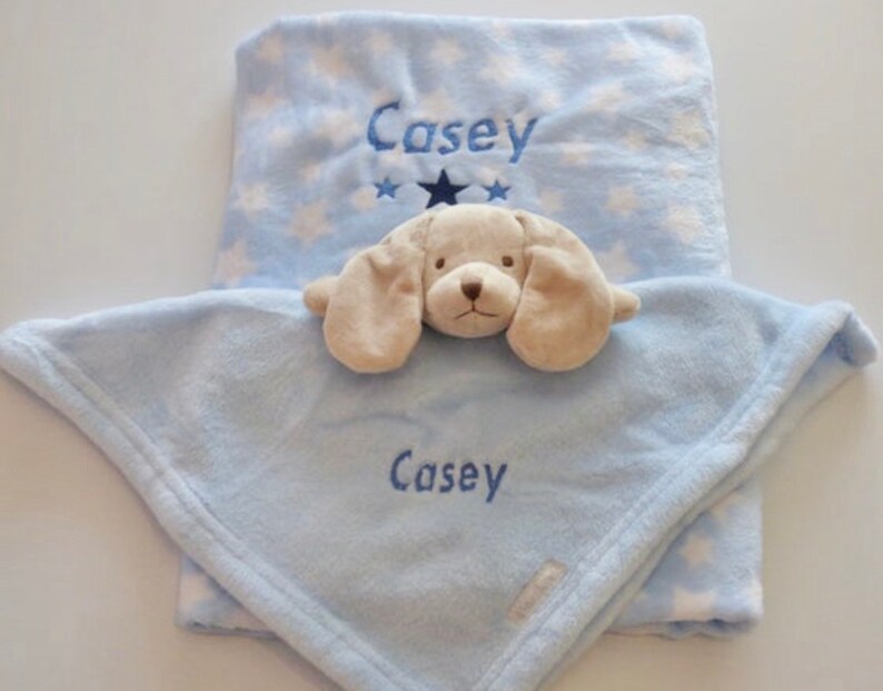 etsy personalised baby blanket