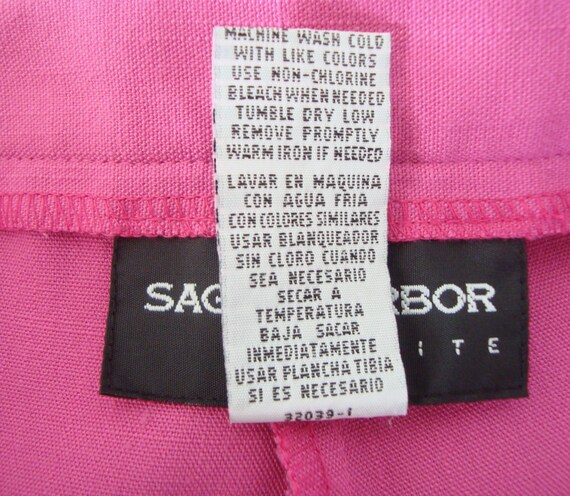 Vintage Women's SAG HARBOR "At Waist" Bright Pink… - image 7