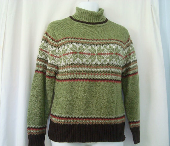 Womens CAROLYN TAYLOR Green Brown Rust 
