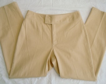 Vintage Women's Golden Tan Stretch LIZ CLAIBORNE LIZWEAR Jeans Sz 10 - Waist 30" Inseam 30"