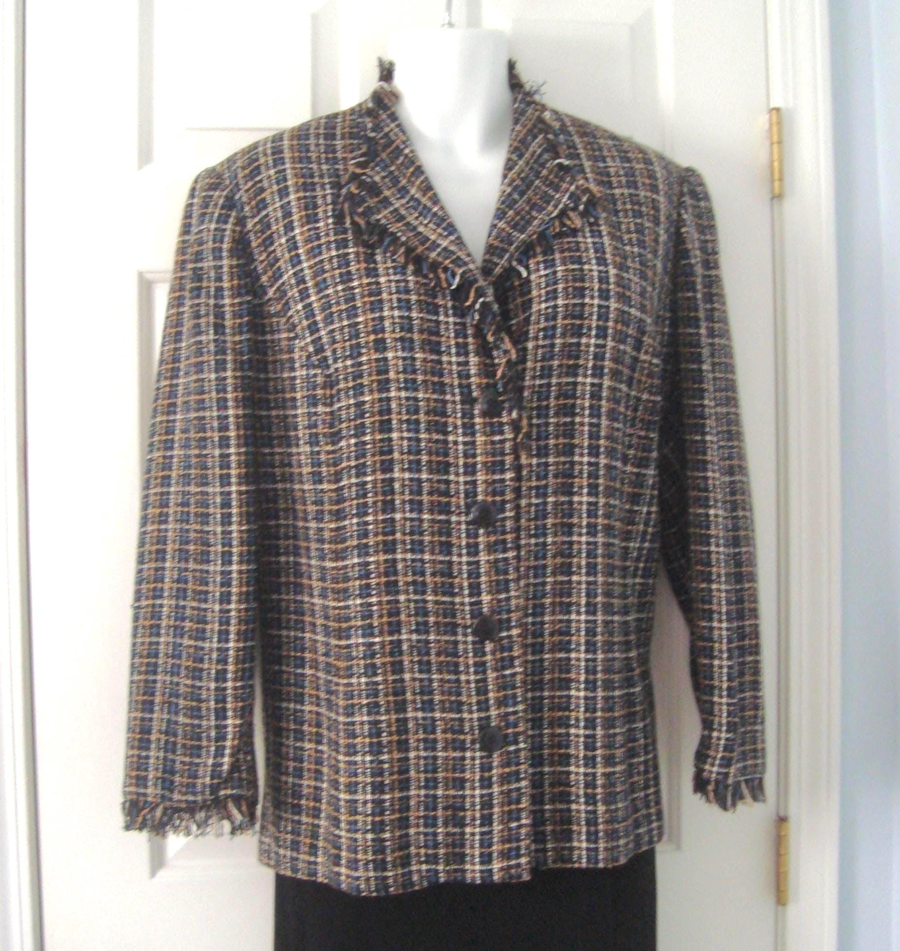 birthdaybash ／ TWEED FRINGE JACKET birthdaybash ／ TWEED FRINGE JACKET TWEED NO COLLAR JACKET