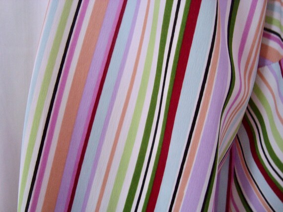 Vintage Women's NOTATIONS Rainbow Stripe 3/4 Slee… - image 5