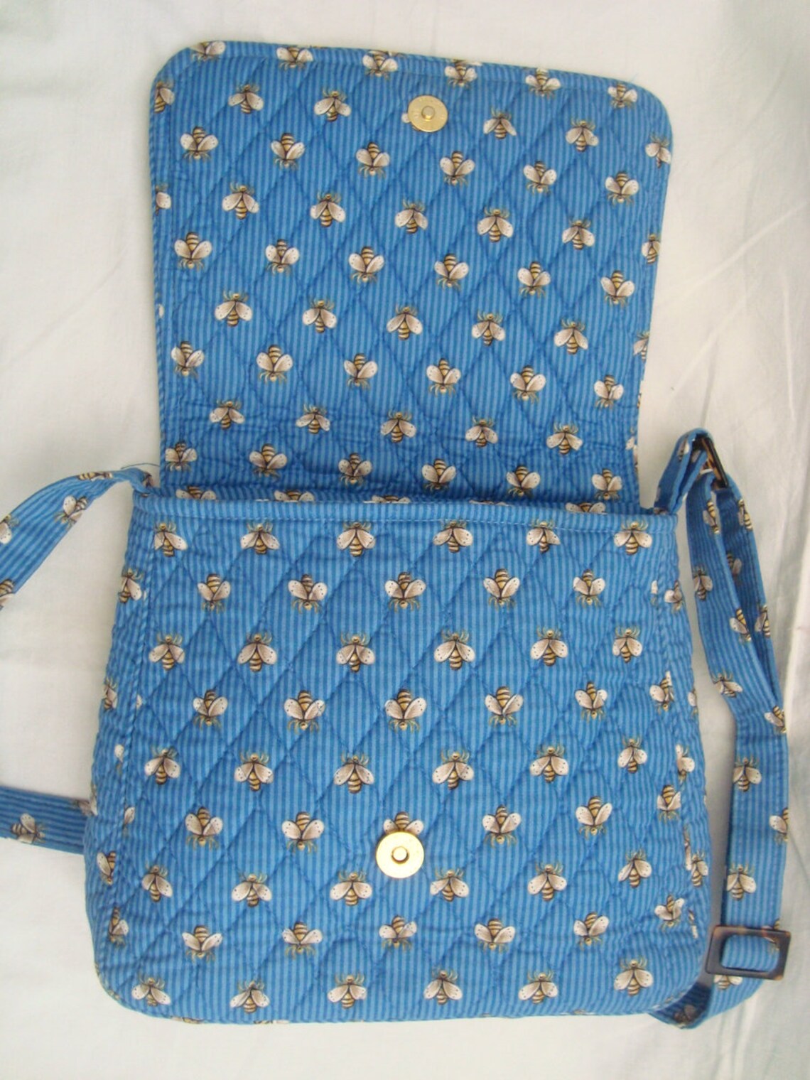 VERA BRADLEY Retired Bee Pattern Cross Body Shoulder Bag Purse Etsy