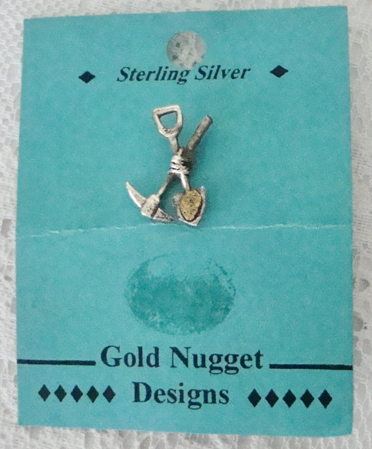 gold nugget tie pin