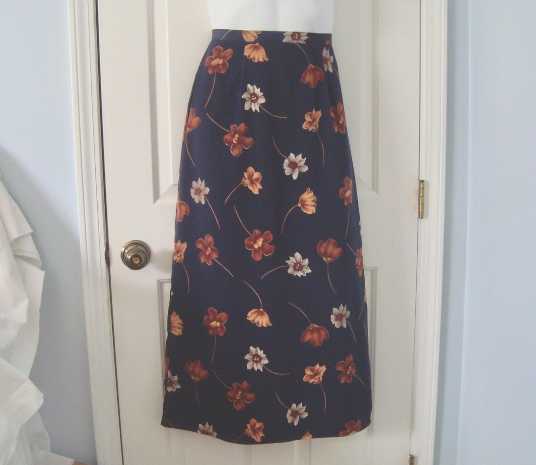 Jupe Femme Tracy Evans Blanche à Motifs Floraux - Taille M - Occasion Très Bon état