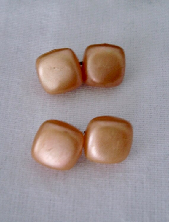 1930's or 40's Vintage Dusty Peach or Peachy Tan … - image 1