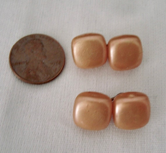 1930's or 40's Vintage Dusty Peach or Peachy Tan … - image 4