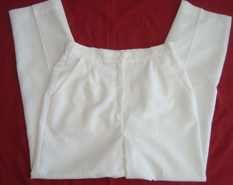 Vintage Womens HABERDASHERY High Waist Fully Lined White Dress Pants Sz 14  Inseam 30" - Like New Condition - Etsy Israel