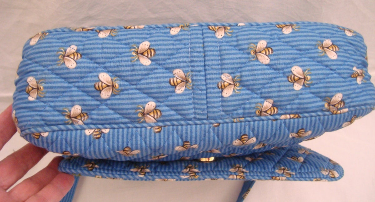 VERA BRADLEY Retired Bee Pattern Cross Body Shoulder Bag Purse Etsy