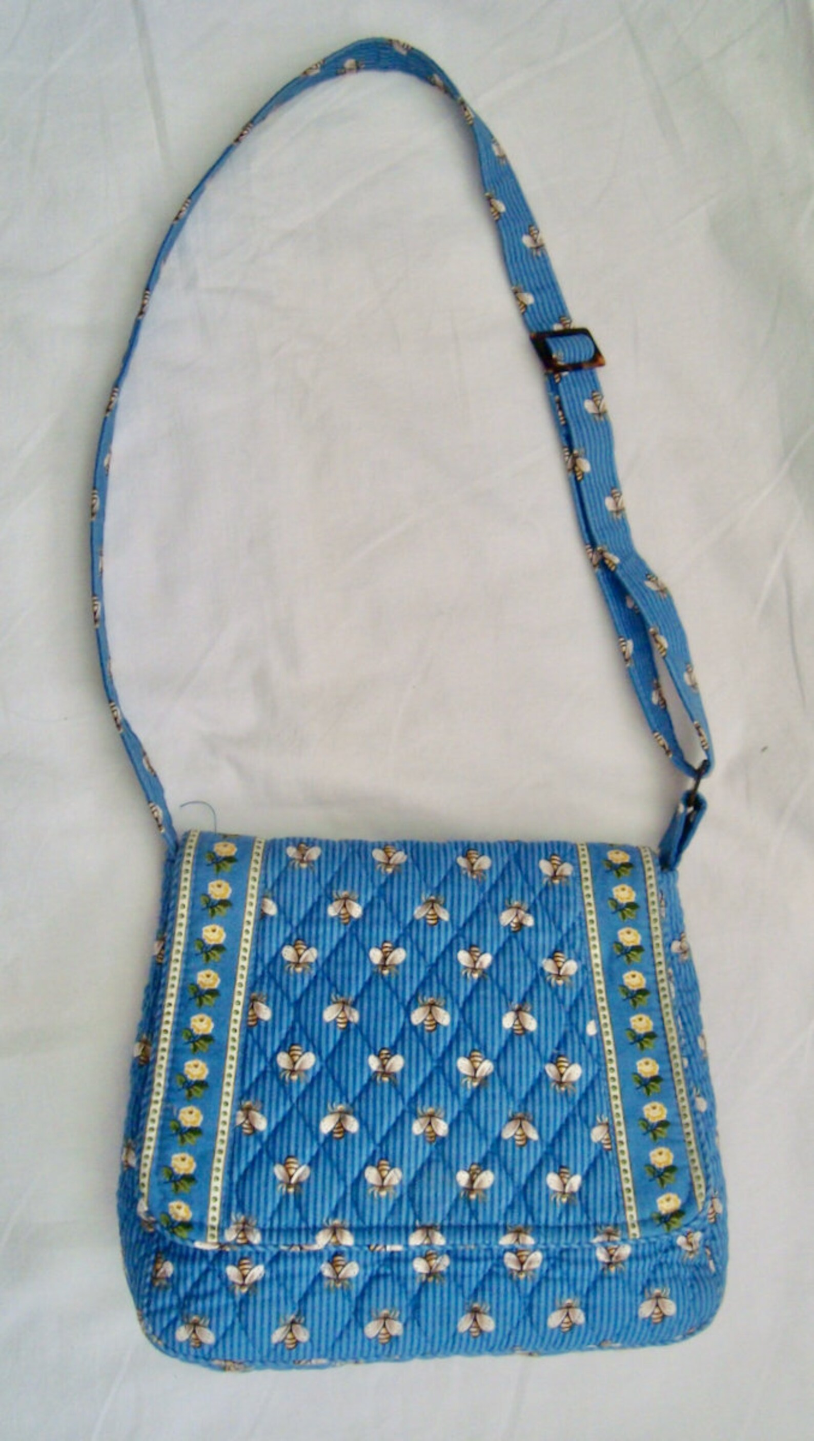 VERA BRADLEY Retired Bee Pattern Cross Body Shoulder Bag Purse Etsy