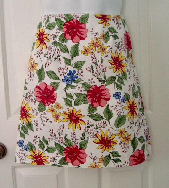 Vintage Women's MADISON STUDIO Floral Pique Skirt 