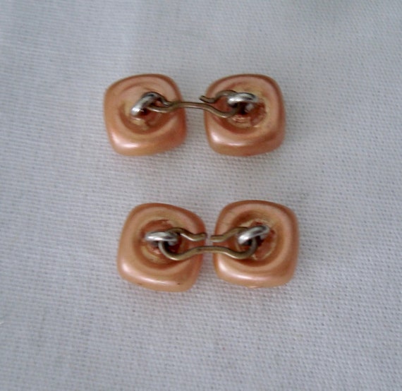 1930's or 40's Vintage Dusty Peach or Peachy Tan … - image 3