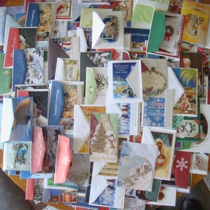 Lote com 50 cartões de Natal novos e sem uso com envelopes - diversos