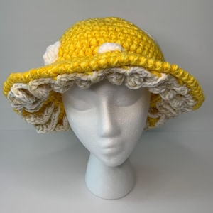 Tik tok hat, mushroom hat Kidcore handmade witch hat Twisted hat, Fairy witch, Cosplay, Knit Witch hat, Crochet Bucket hat, Mushroom beanie