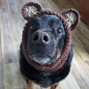 MODÈLE UNIQUEMENT ! Crochet Doggie Snood Pattern, Dog Snood, Animal Snood, Grand chapeau de chien, Costume de grand chien, Costume d'animal de compagnie d'Halloween