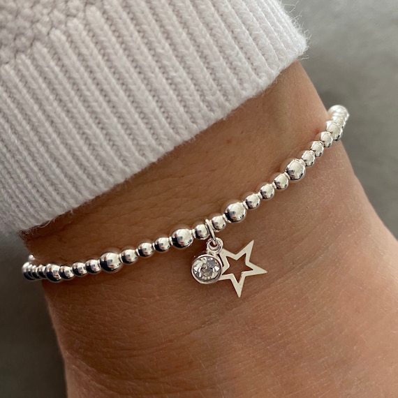 CRYSTAL STAR BRACELET SILVER CRYSTAL STAR BRACELET SILVER