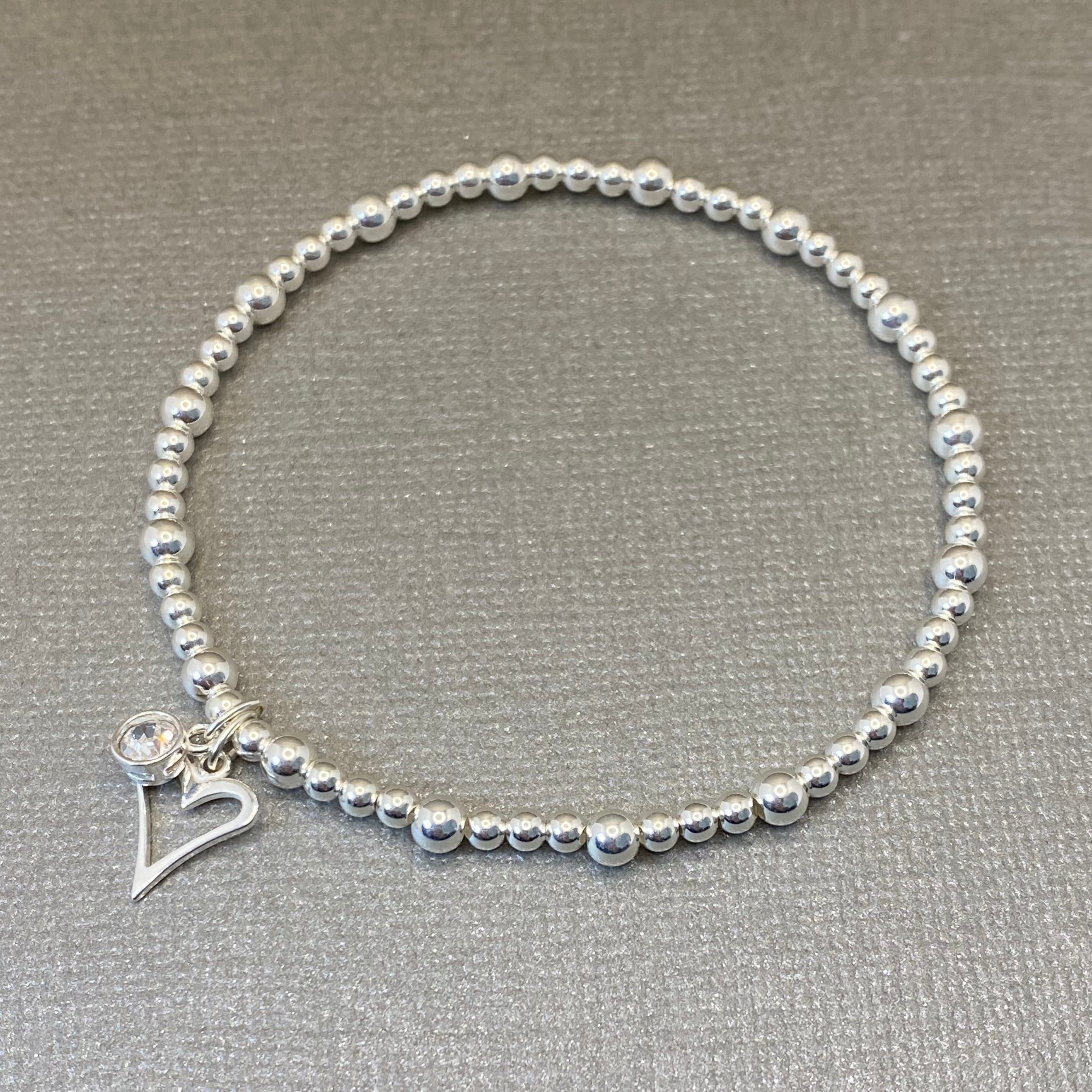ブレスレット STONEHENgE silver heart bracelet SC1762 StoneHenge Silver Heart Bracelet SC1762 Silver925 Rhodium