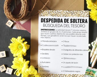 Bridal Shower Games Spanish Despedida De Soltera Juegos | Etsy