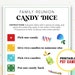 Family Reunion Candy Dice Game | Family Gathering Games | Printable ...