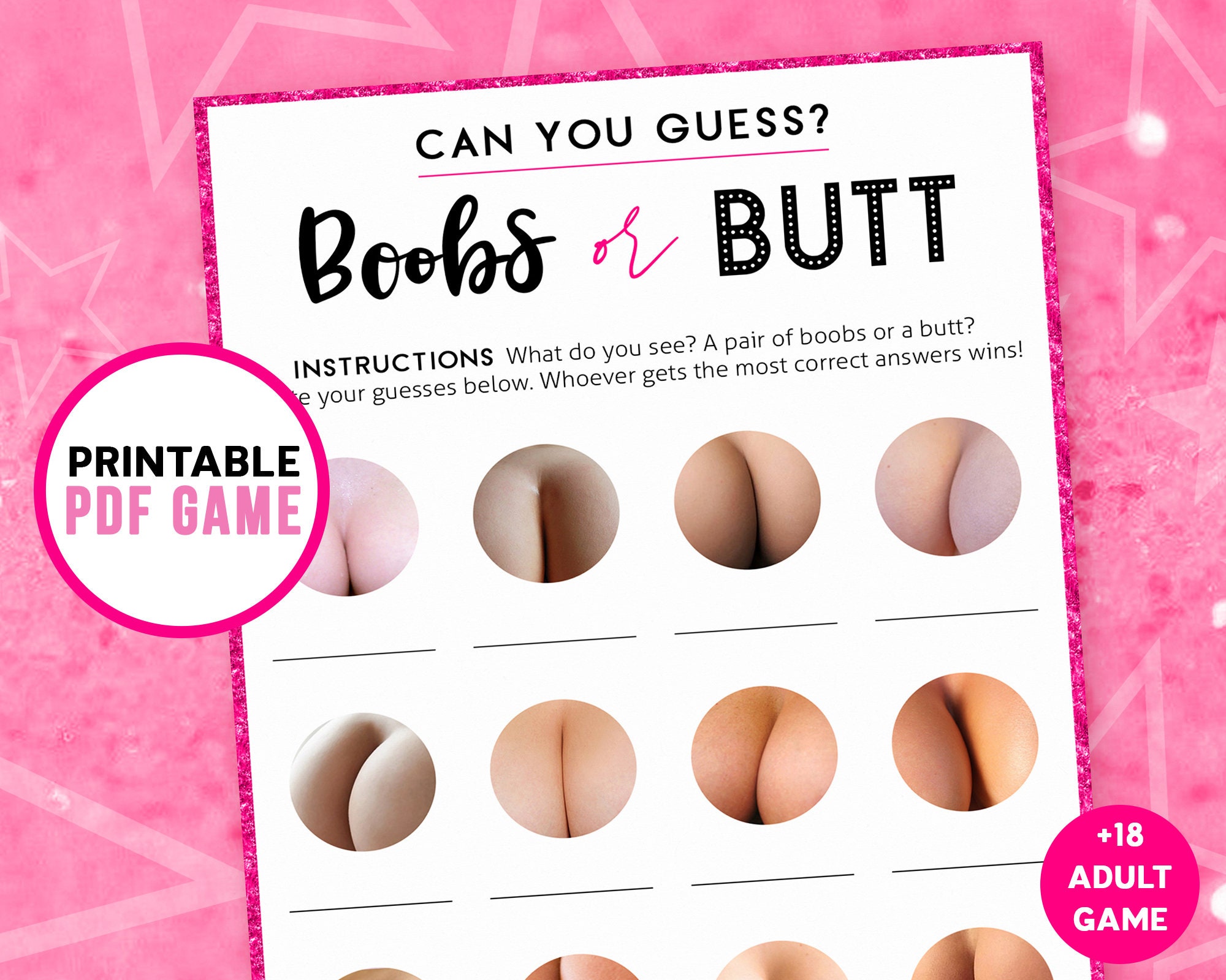 Boob or butt quiz