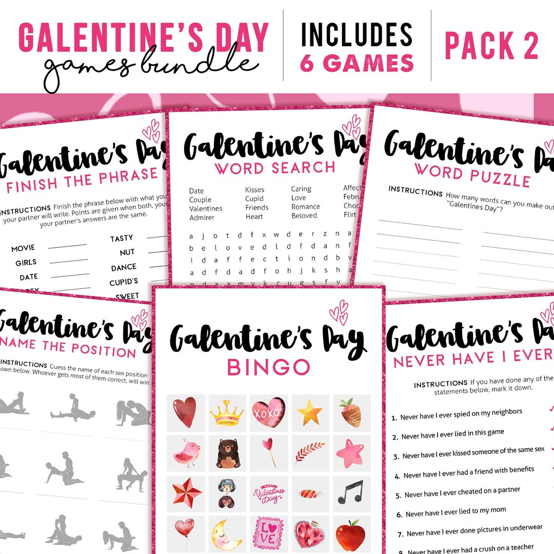 6 Galentines Day Games | Printable Games for Girls Night Party ...