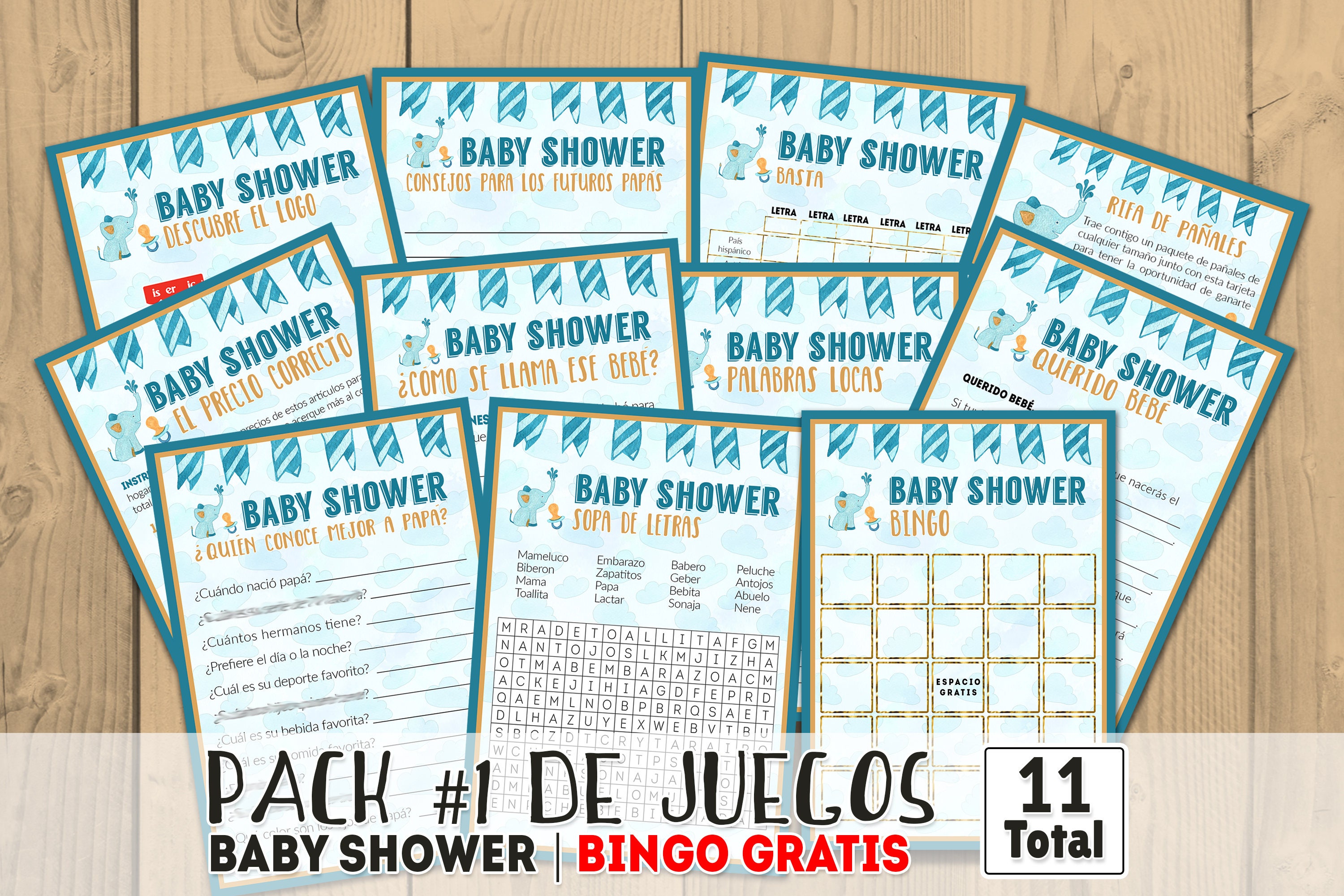 baby shower games in spanish printables games printable baby etsy