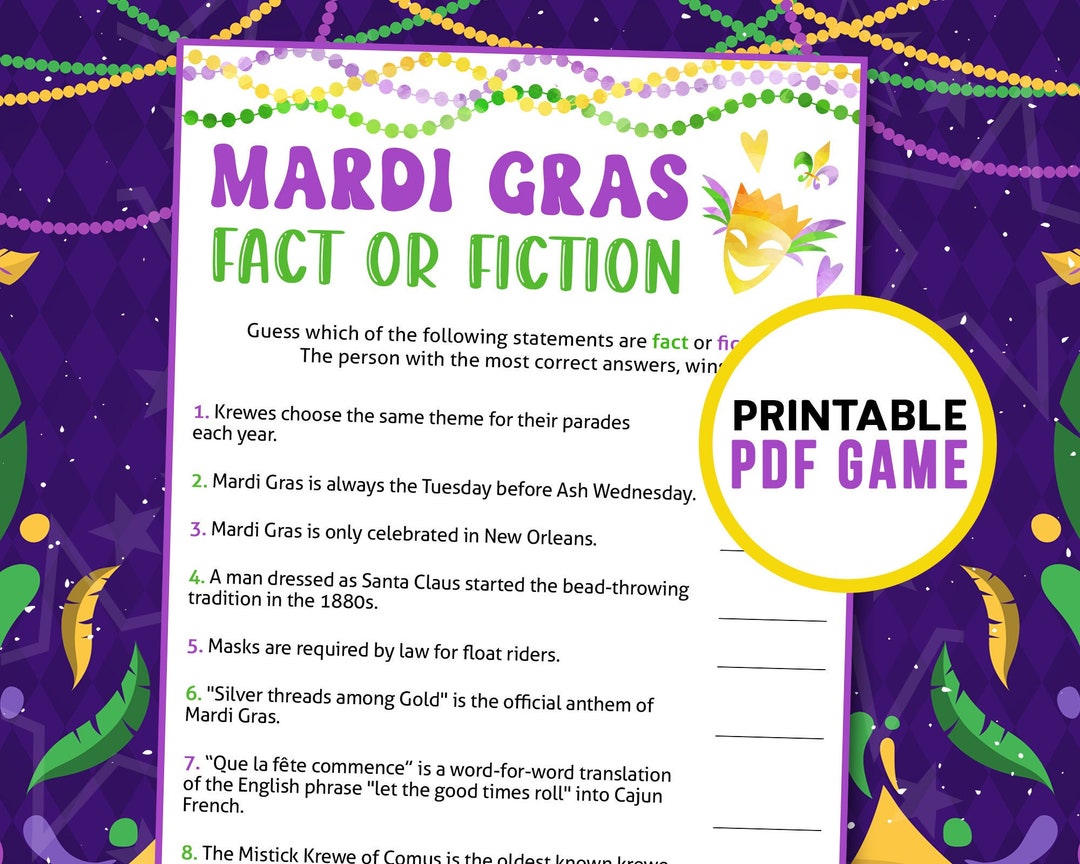 mardi gras fact or fiction