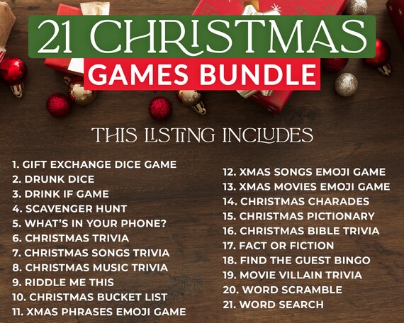 Gift Exchange Games Bundle (11 games)