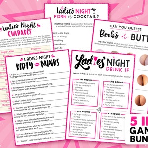 Porn or Cocktail Game, Dirty Bachelorette Party Game, Printable ...
