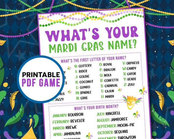 mardi gras name origin