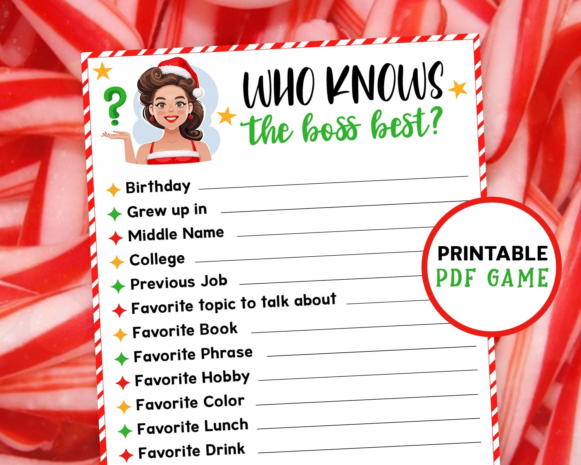 Who Knows the Boss Best Female Girl Boss Christmas Holiday - Etsy India