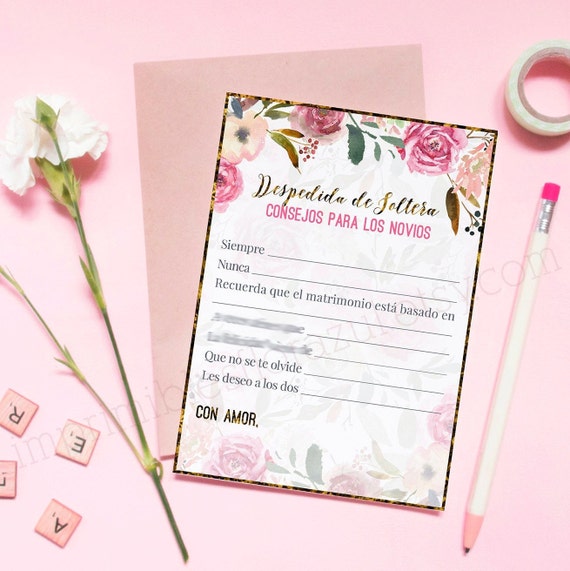 Juegos Despedida De Soltera Spanish Bridal Shower Games Rosado Bridal Games In Spanish Instant Download Wedding Shower - 