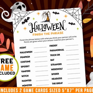 Halloween Games Never Have I Ever Ever or Never Trivia Spooky Party Printables Digital Download image 7