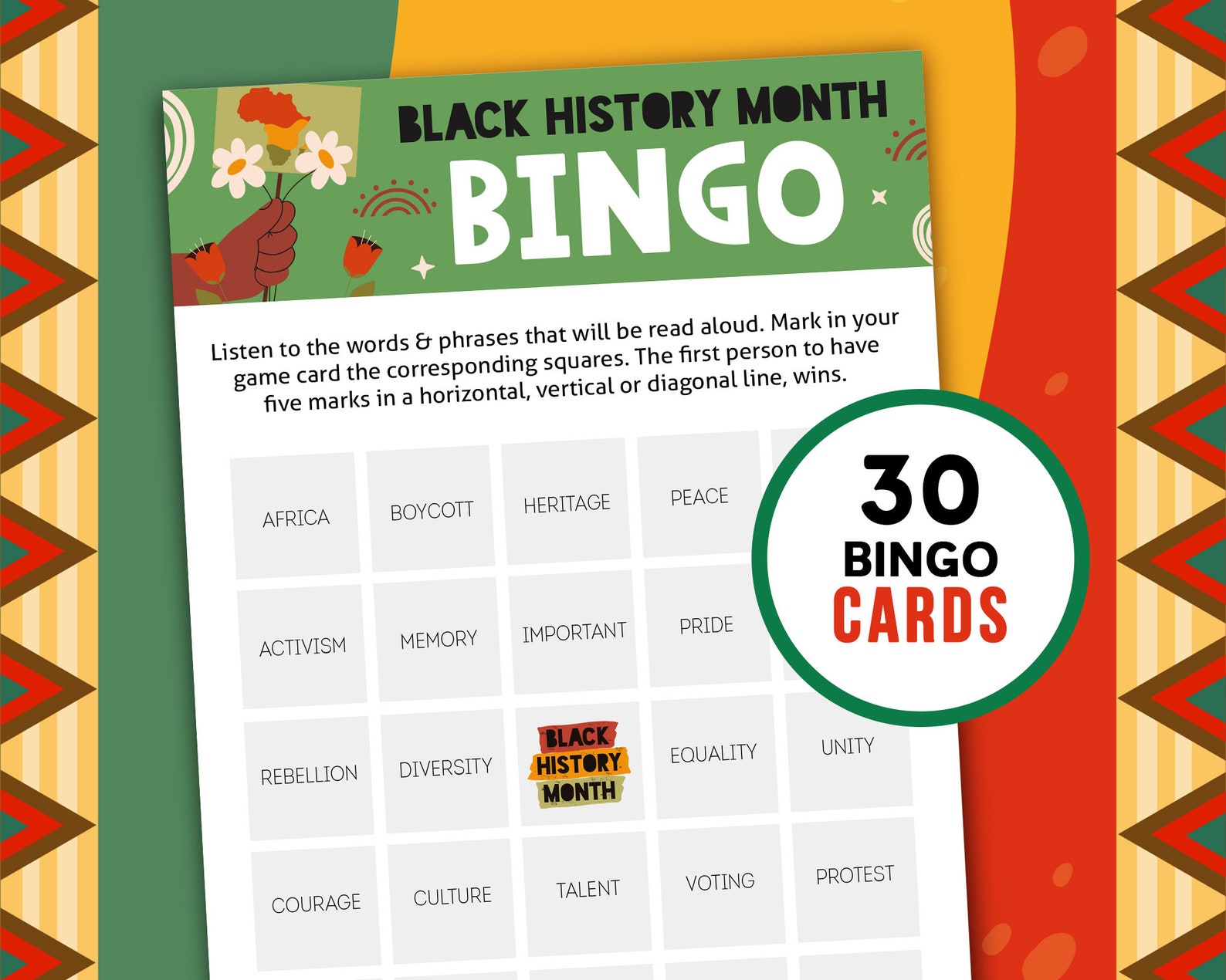 Black History Month Games Bundle American History Printable Etsy