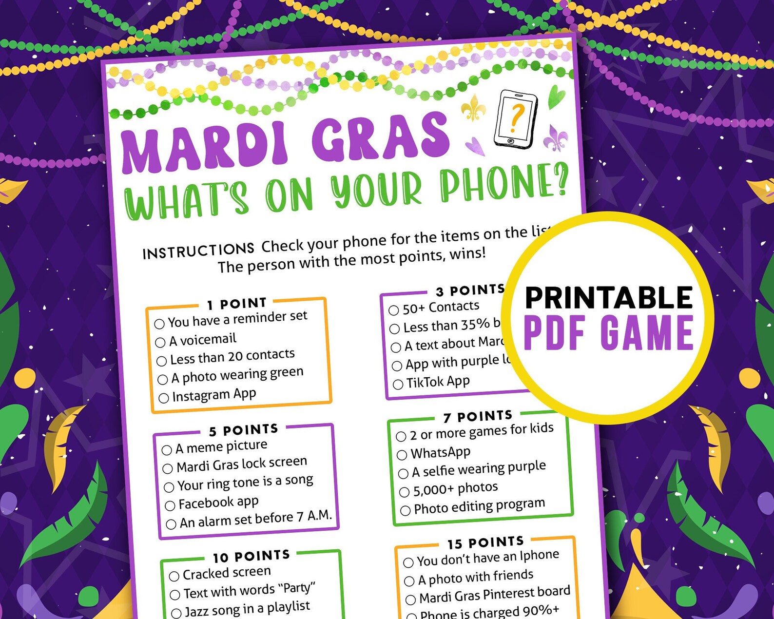 whats mardi gras colors