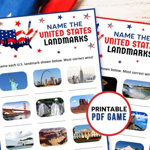 United States Landmarks Picture Quiz | 4th of July Patriotic Trivia ...