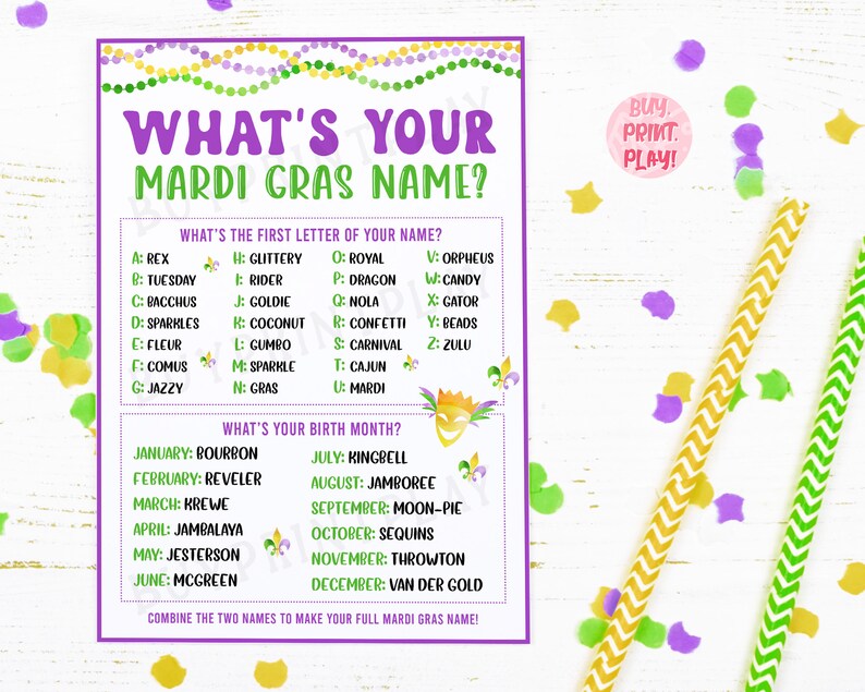 mardi gras game