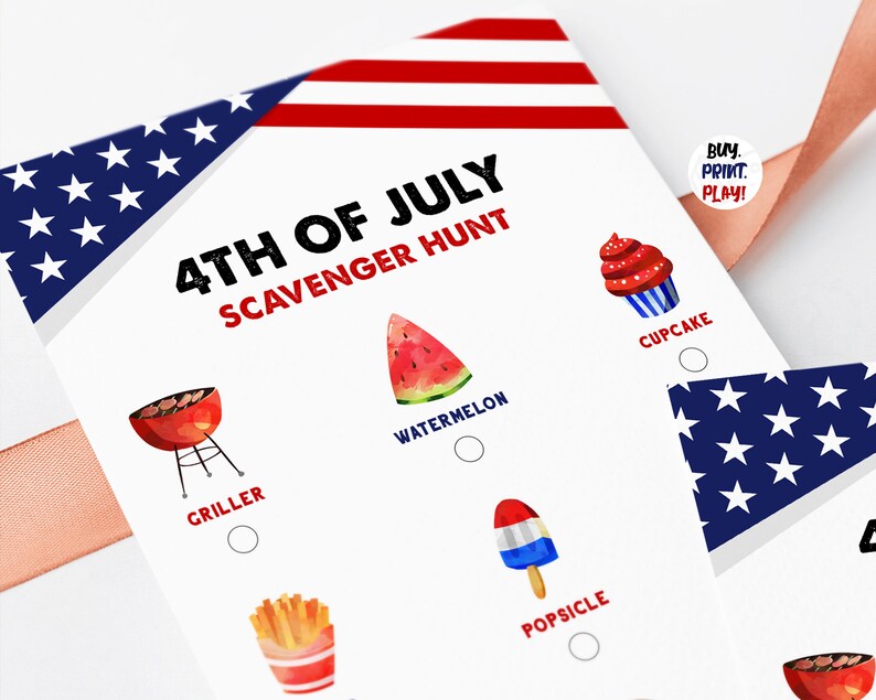 kids 4th of july scavenger hunt