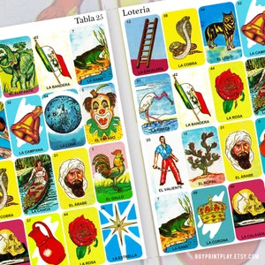 30 Printable Mexican Loteria Cards | Tarjetas De Loteria Mexicana ...