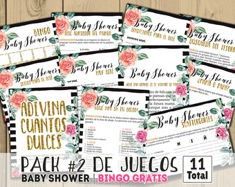 Bridal shower games in spanish pack of bridal shower games